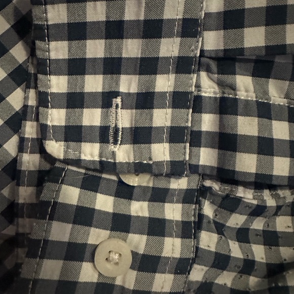 Huk brand gingham dress shirt; breathable and in excellent condition. - Picture 3 of 6